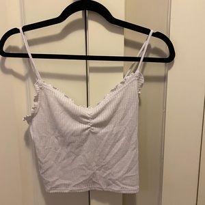 White crop top